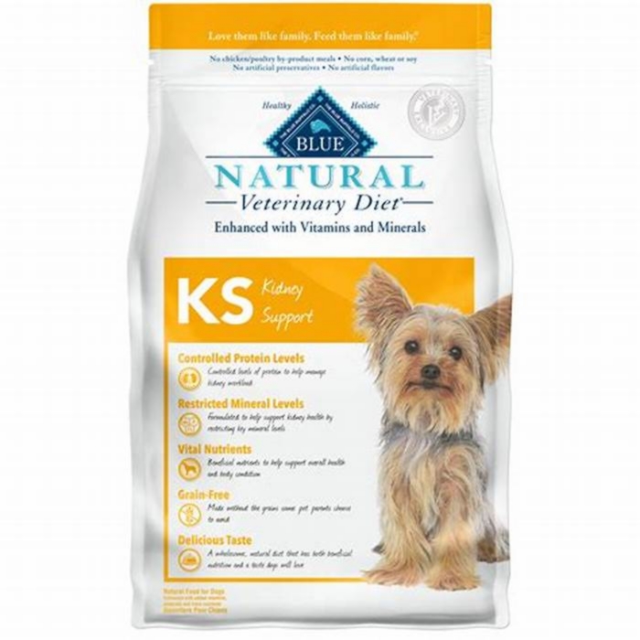 blue buffalo natural veterinary diet kidney support for dogs